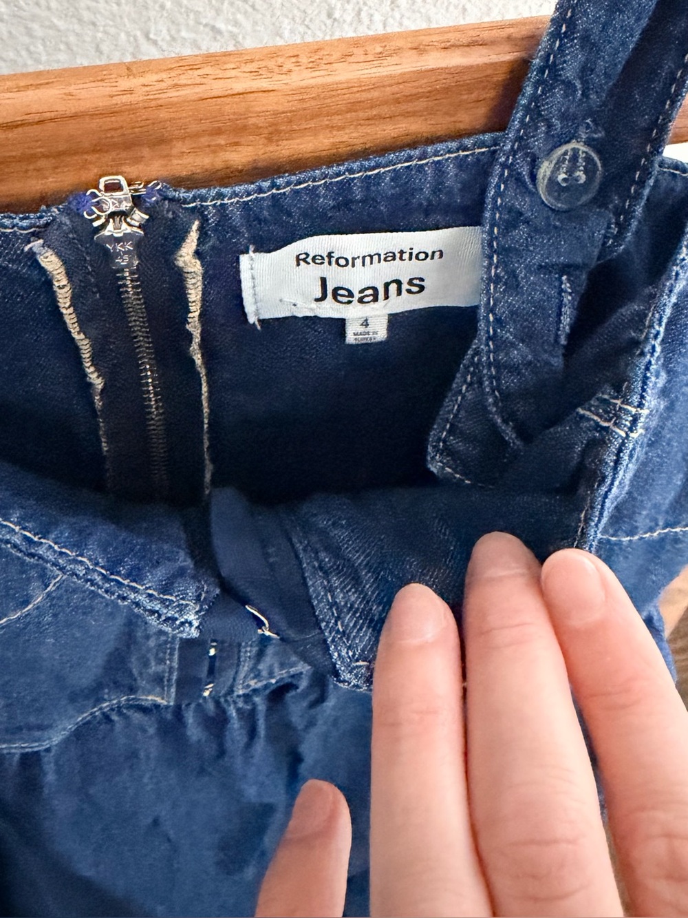 Refromation Tagliatelle Denim Dress - Picture 4 of 5